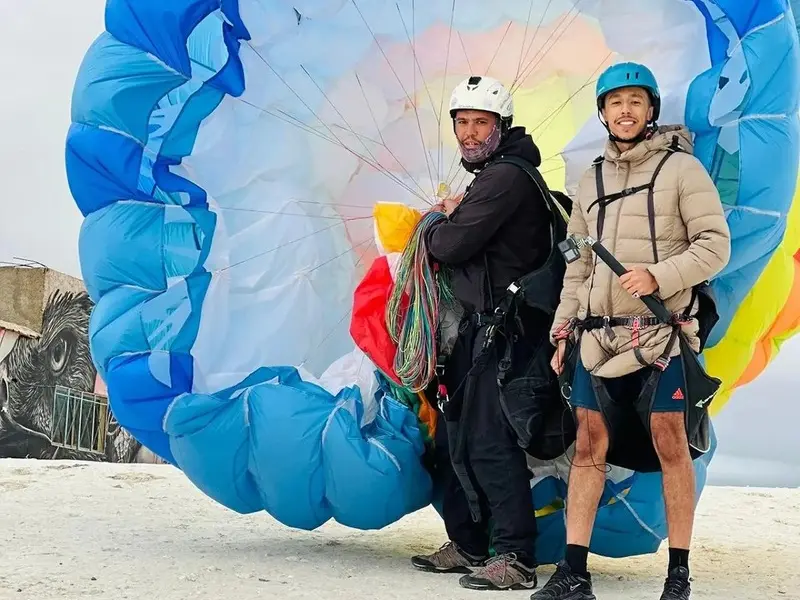 Paragliding photo, Nid d'Aigle guide 7